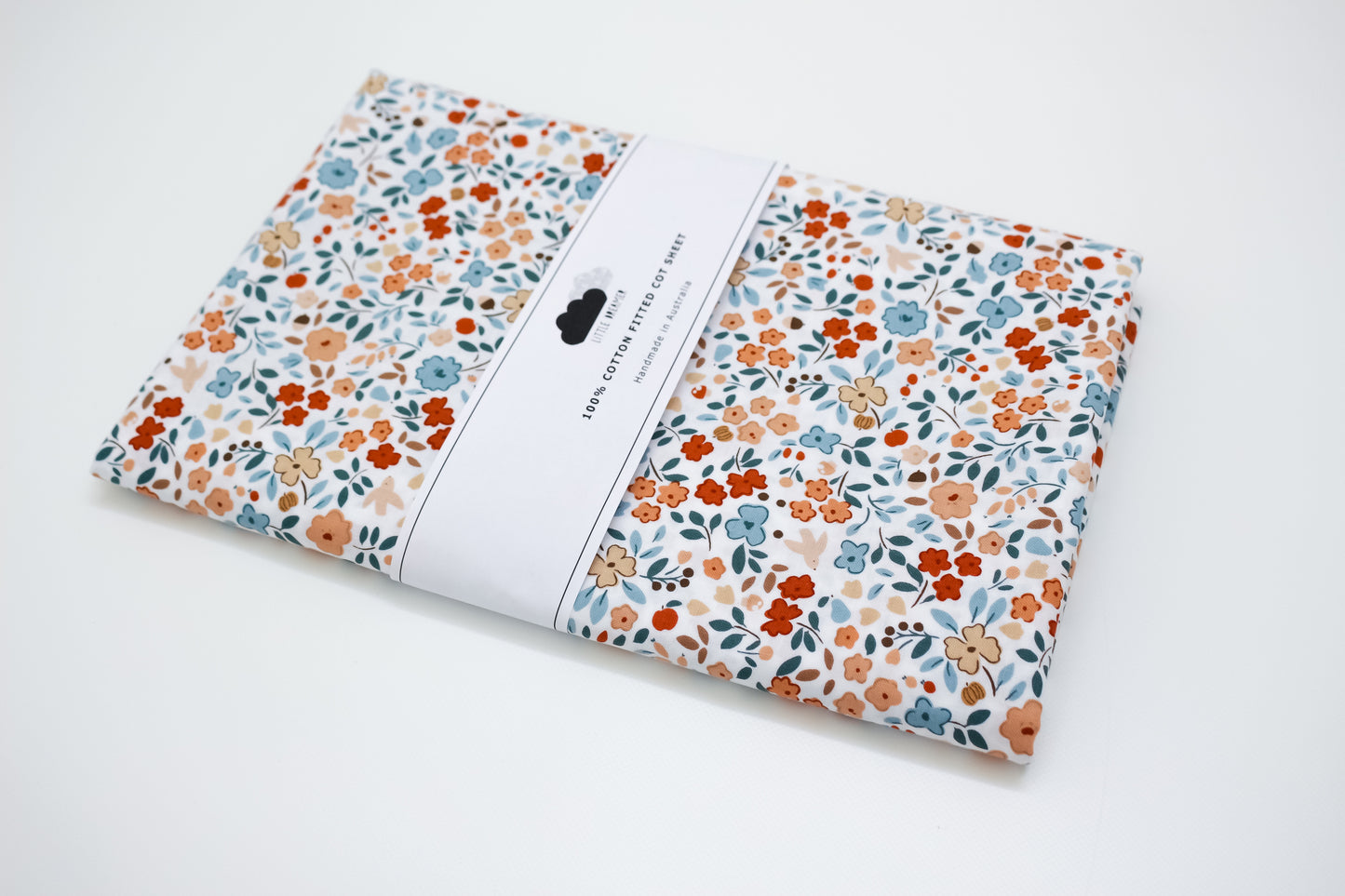 Fitted Cot Sheet - Autumn Floral