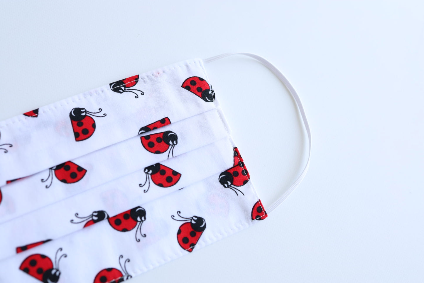 Child Face Mask - Red Ladybugs