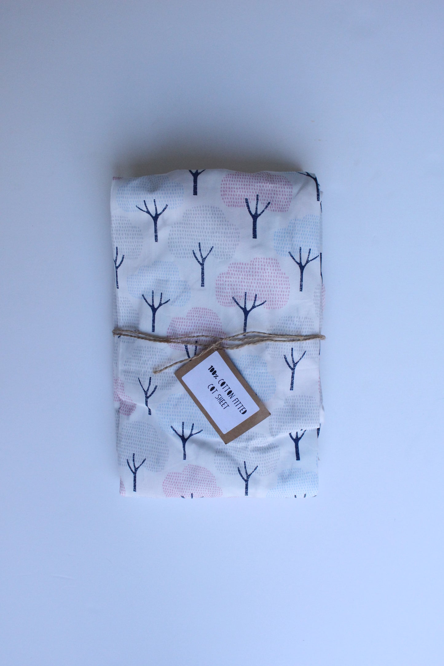 Fitted Cot Sheet - Trees (Organic)