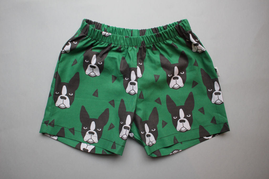 Shorties - Boston Terrier (Green) - Little Dreamer Australia