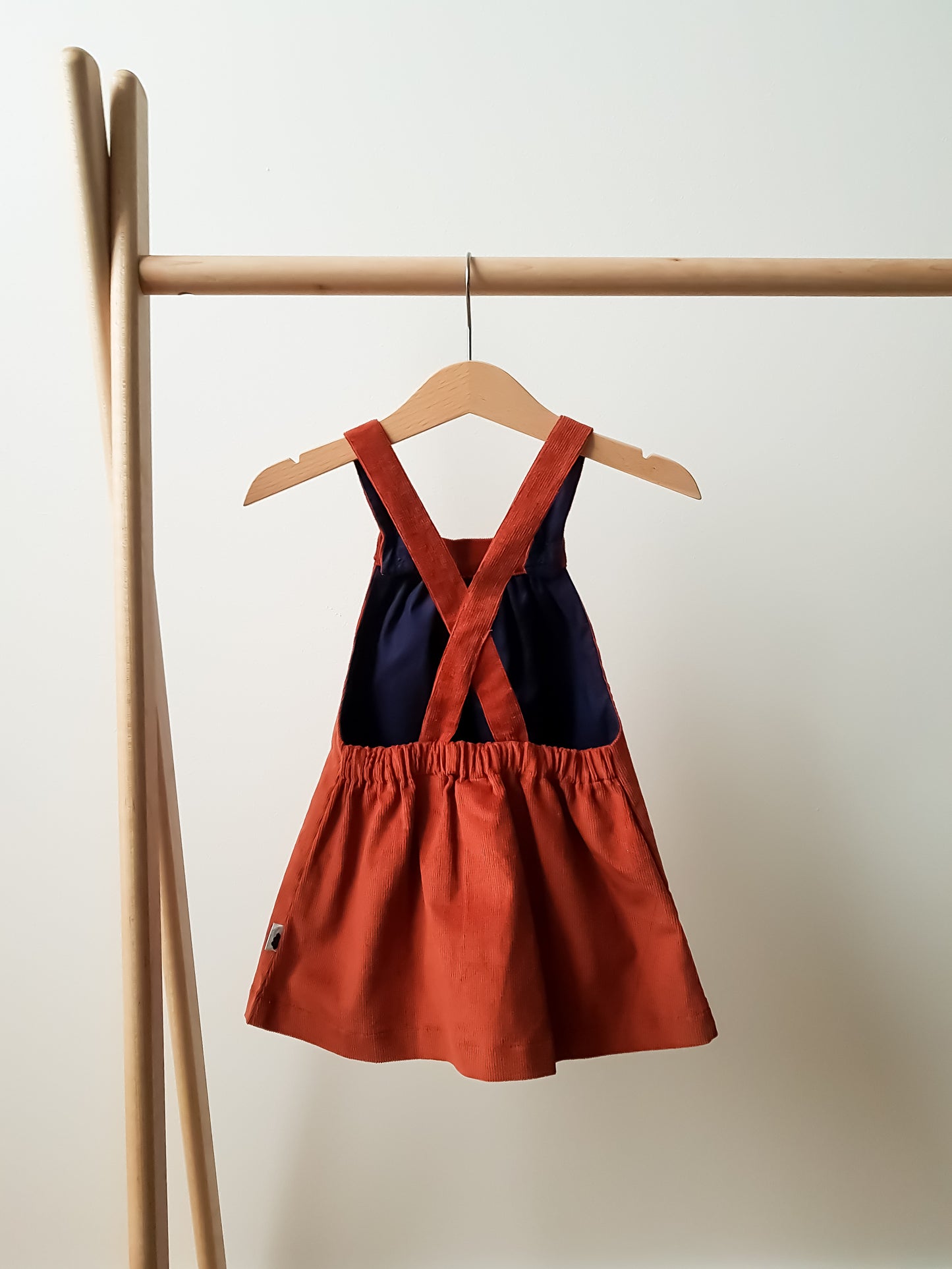 Pinafore Dress - Rust
