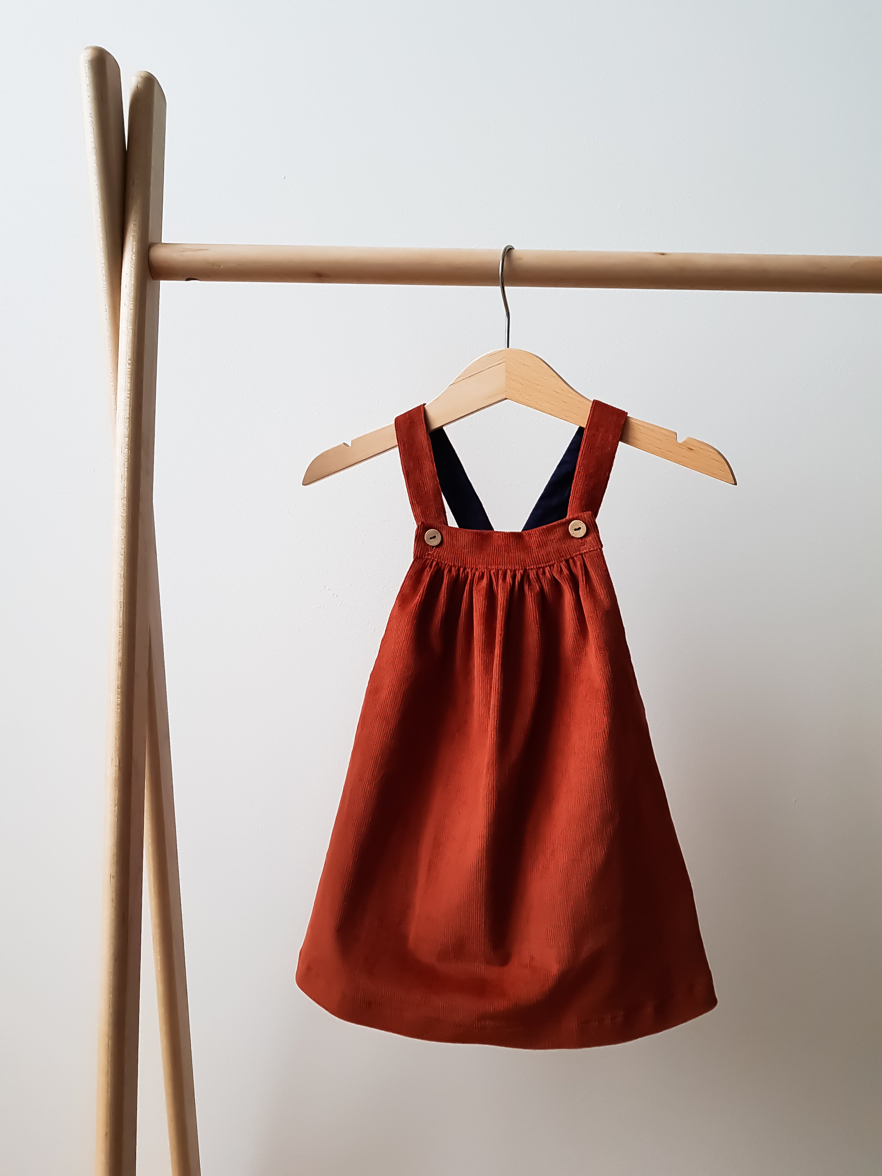 Rust pinafore hotsell